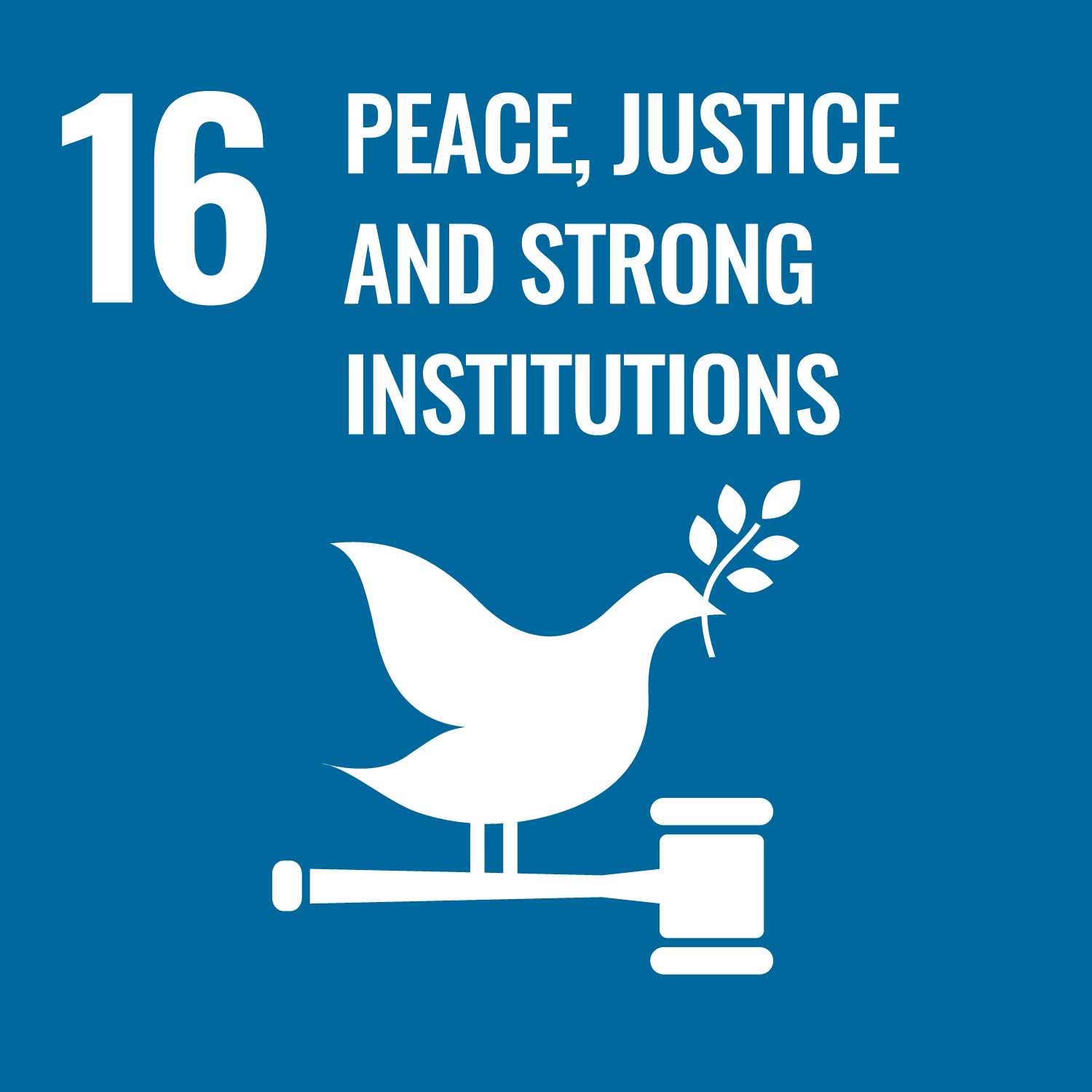 SDGs 16 PEACE, JUSTICE AND STRONG INSTITUTIONS